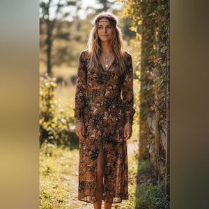 Vintage 90's Sophisticate Floral Dress Size 6